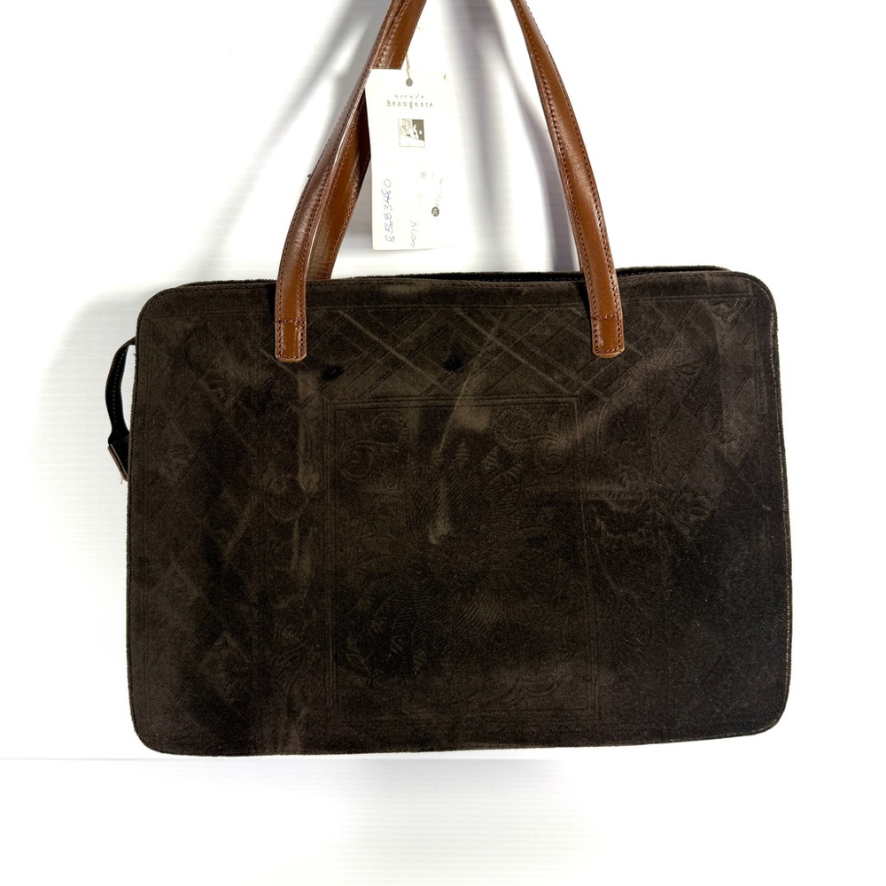 Ursule Beaugeste Paris - Brown Felted Laptop Etc Bag